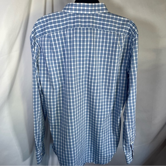 J.‎ Crew Men's Performance Long Sleeve Plaid Shirt Light Blue XL Slim - Picture 5 of 7